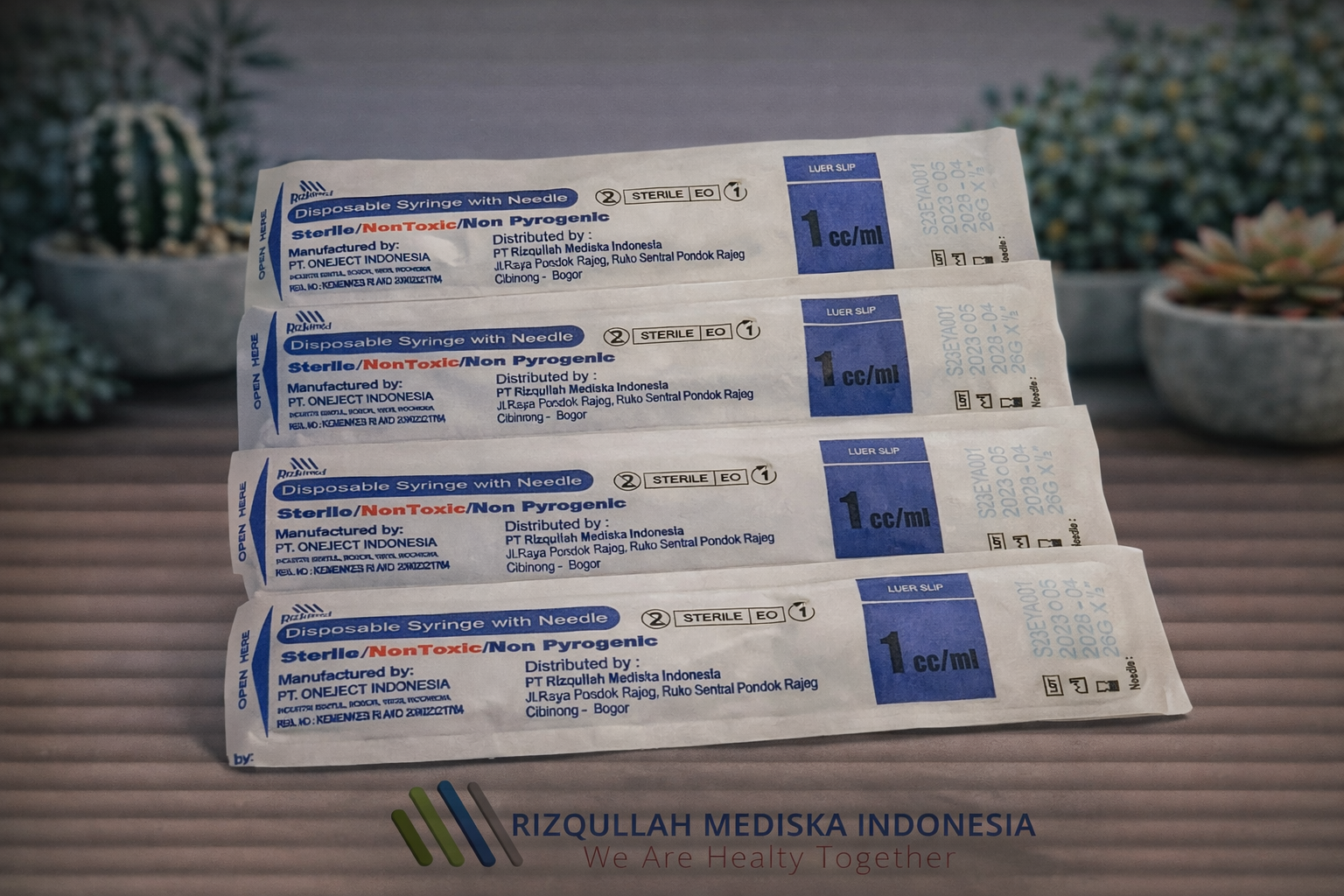 RIZKIMED Disposable Syringe 1 ml 26G X 1 ½ Back RIZKIMED Disposable Syringe 1 ml 26G X 1 ½.png